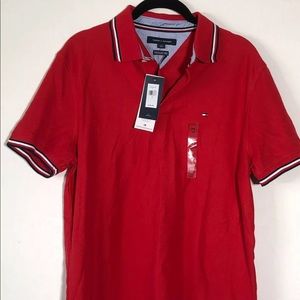 MEN'S TOMMY HILFIGER POLO SHIRT RED Size M